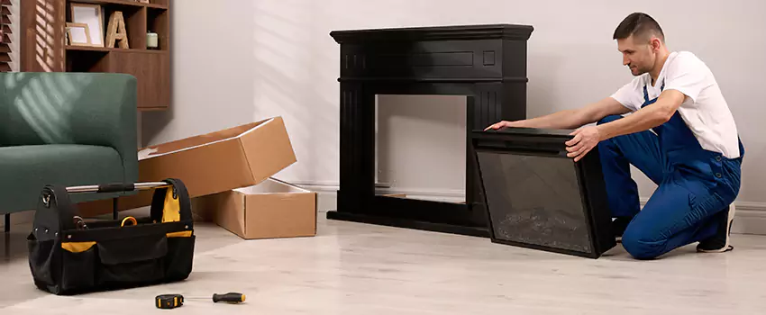 Old Rusted Metal Fireplace Repair And Replacement in West Chicago, IL